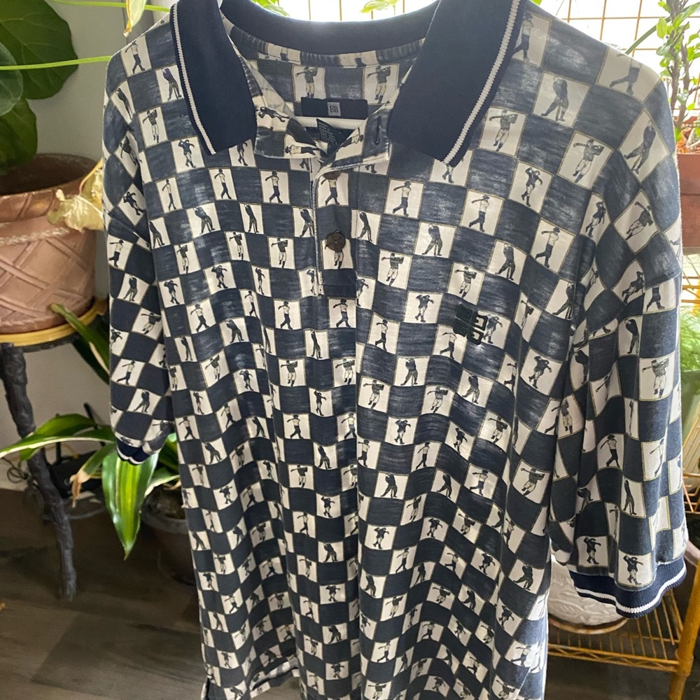 Golf checkered GiVenchi polo medium